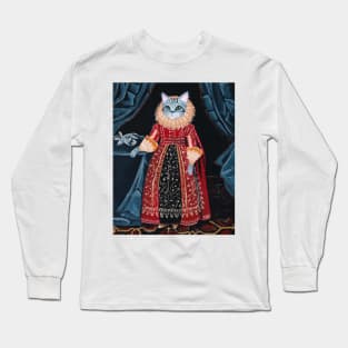 Lady Tabitha Silverly Elizabethan Cat Long Sleeve T-Shirt